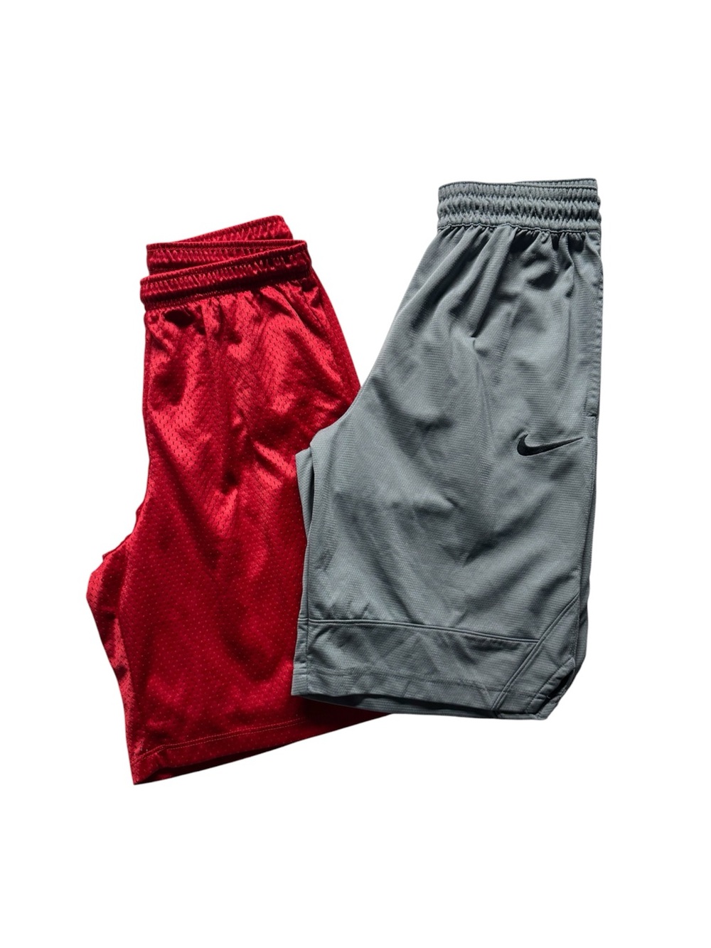 Nike Dri-FIT & Soffe Athletic Shorts Lot Men’s Size Small Red Gray 2 Pair